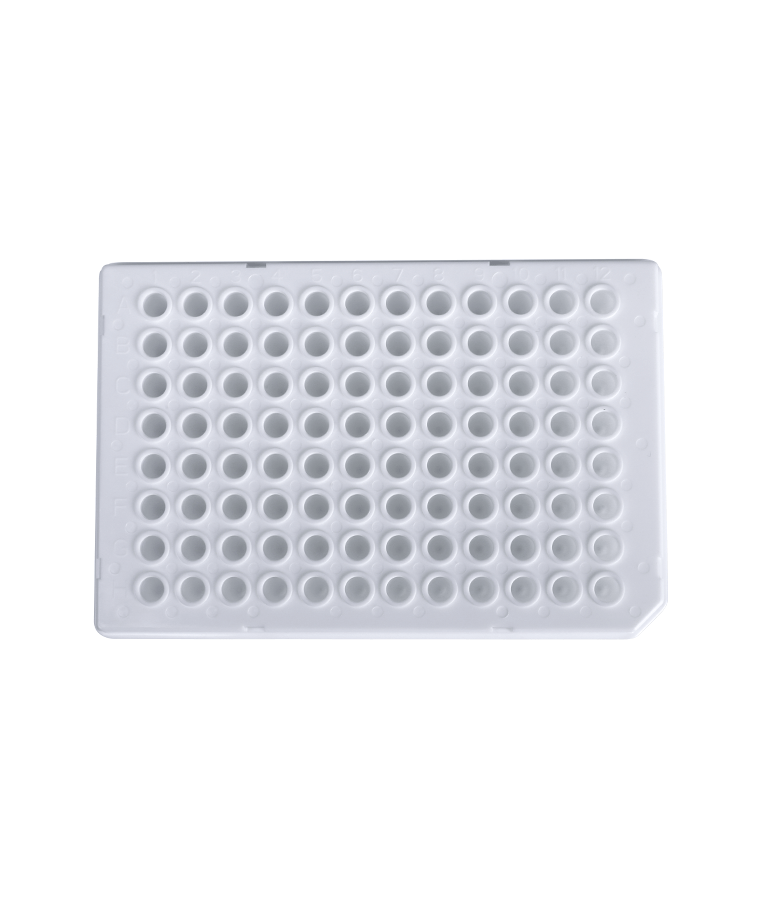 PCR10-W-96-HS-R 0.1ml 白色 96ウェル ハーフスカート ラウンドウェル PCRプレート